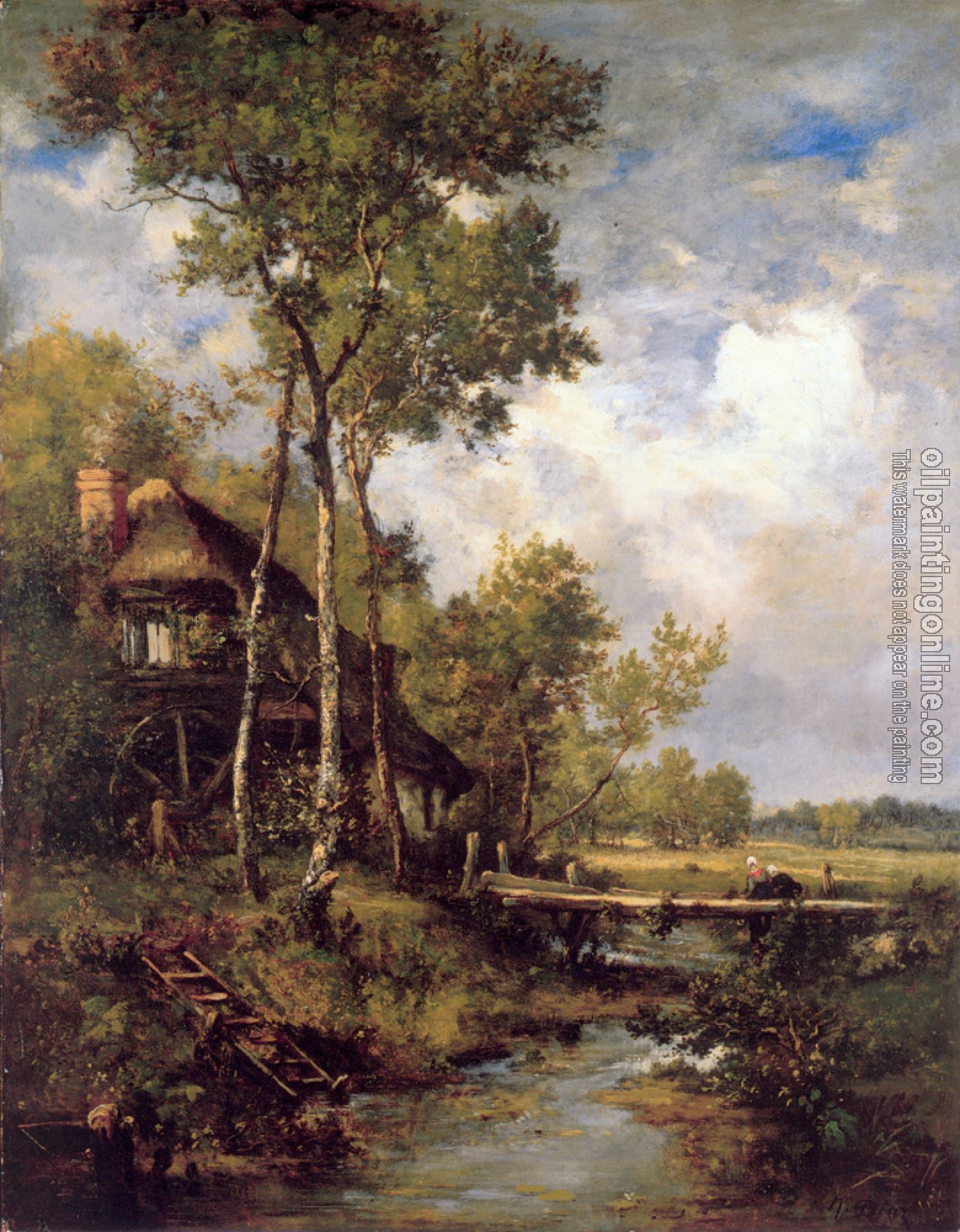 Diaz De La Pena, Narcisse-Virgile - The Old Windmill near Barbizon